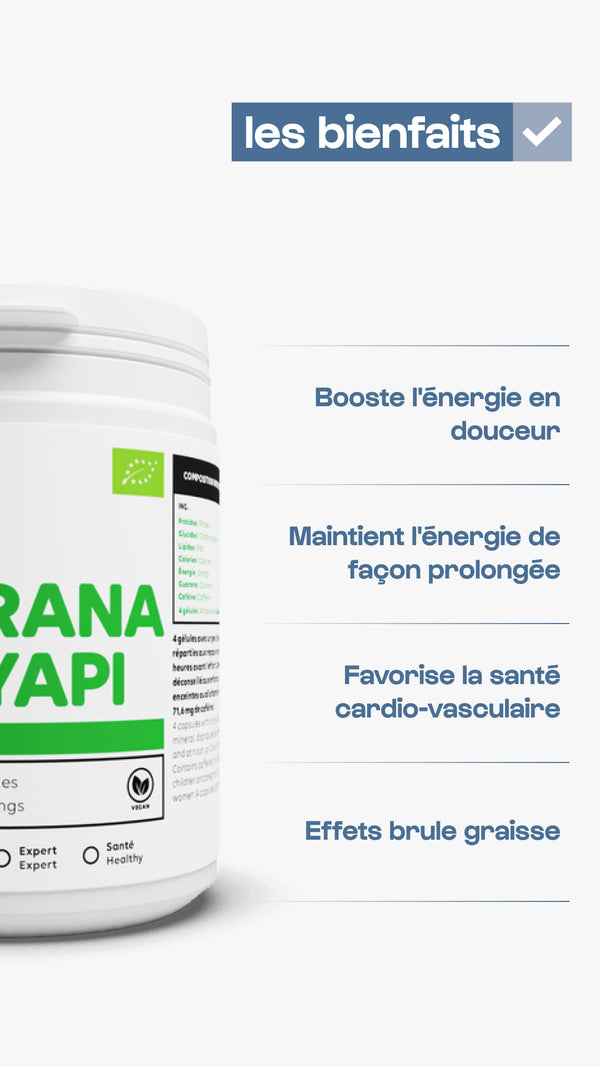  Beelife Brazilian Guarana Capsules - Natural Caffeine  Supplements from Brazil - Energy & Mental Focus, Muscle Strength Support -  Zero Gluten, No Sugar Pre Workout for Men & Women - 250mg